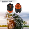 Make Model 2 x 14mm Aluminum Alloy Plastic Motorcycle Slider Frame Orange