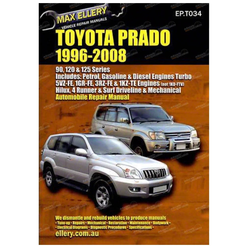 Toyota Landcruiser Prado Workshop Repair Manual (1996–2008)