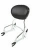Indian Chieftain Chrome 12" Sissy Bar Black Backrest Mount Spools (14-22)