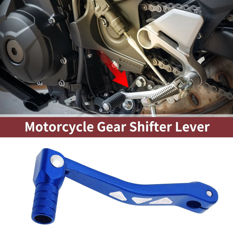 Kayo T4L Folding Motorcycle Gear Shifter Lever Blue