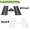 Chevy Silverado (2019-2023) Carbon Fiber 6 Pcs Door Pillar Window Trim