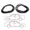 Daihatsu Mira Hatchback L80 Cuore Handi Miracab Door Weatherstrip Set