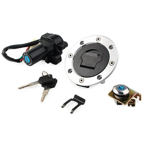 Suzuki GS500 Ignition Switch Fuel Gas Cap Cover Seat Lock Key Set (2001-2012)