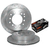 Land Cruiser HZJ73 / 75, FZJ75 Rear Drilled Slotted Brake Rotors & Pads