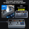Car Power Converter with Safety Monitoring and Multiple Charging Options