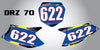 Suzuki DRZ Custom Number Plate Graphics