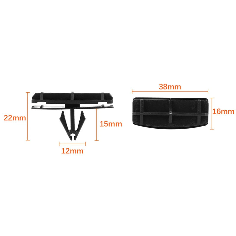 Jeep Wrangler 25pcs Plastic Rivet Bumper Fasteners (2007-2018)