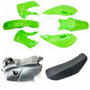 Dirt Bike KLX110 125cc Plastic Fairing Fender Seat Fuel Tank Kit