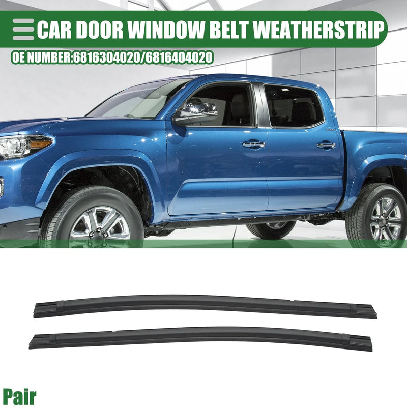 Toyota Tacoma Pair Rear Left Right Door Window Belt Weatherstrip (2005–2015)