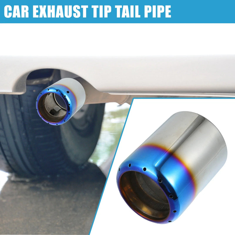 Mazda 6 2013-2017 Silver Blue Stainless Steel Exhaust Tip