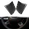 Audi A6 A7 Carbon Fiber Black Steering Wheel Panel Cover Trim (2012-2018)