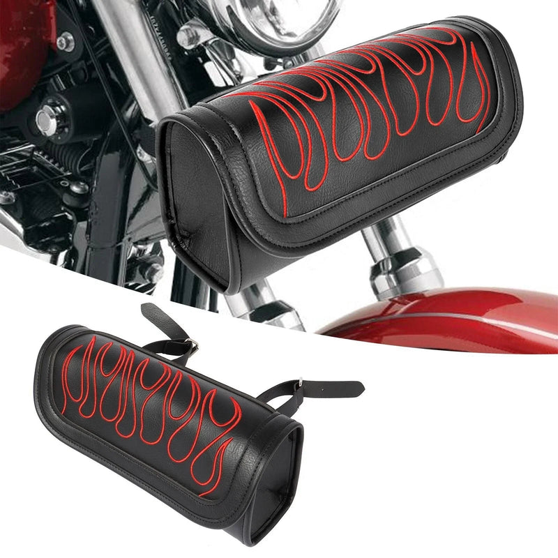Harley Motorcycle Tool Bag Storage Fork Roll Saddlebags Pouch