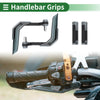 Make Model 7/8" 22mm Motorcycle Hand Grips End Grips Titanium Tone