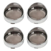 Harley Touring Dyna Smoke Lens Turn Signal Light Trim Ring Visors Bezels