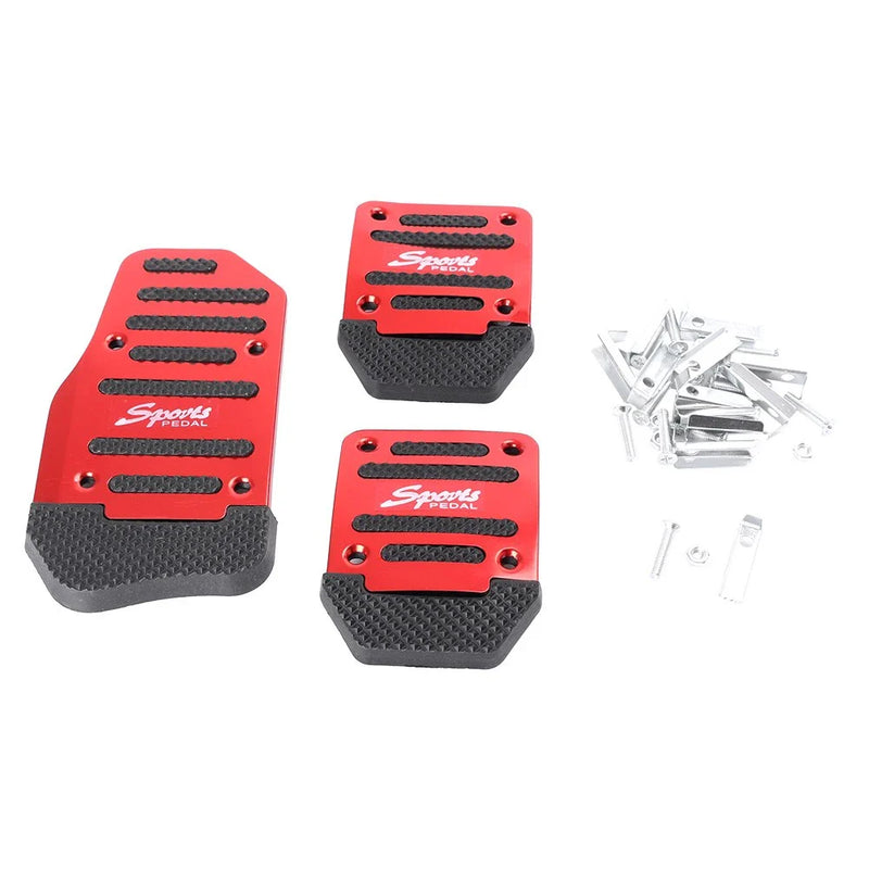 Car Manual Red - Sport Pedals Aluminum Anti-Slip Brake Foot Pegs