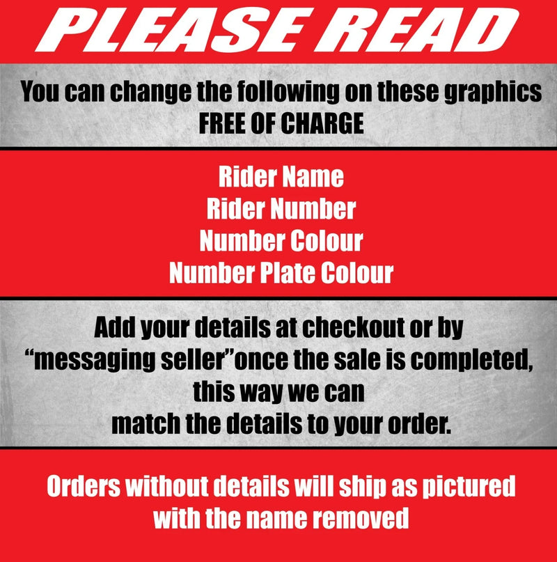 KTM 50 SX Custom Graphics Full Kit - STORM STYLE Stickers (2009-2015)