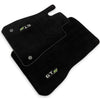 Mercedes Benz AMG GTR 2015-2022 Black & Green Logo 2 x AutoWin Floor Mats