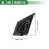 Toyota Corolla Right Side Door Mirror Manual Folding Gloss Black (2009-2013)