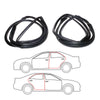 Honda Accord Sedan 1990-1993 Rear Door Weatherstrip Seal Set