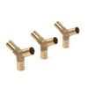 Fuel Water Gas Air Tubing Splicer 3 x Y-3 Way Brass Hose Barb Fitting