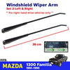 Windshield Wiper Arm Black L+R (RHD Fits Mazda 1300 Familia Pickup 1991-99 D07
