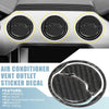 Ford Mustang (2015-2020) Black 3 x Dashboard Air Conditioner Vent Covers