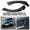 BMW E90 328i Black Inner & Outer Door Panel Handle Pull Trim Cover (2007-2013)