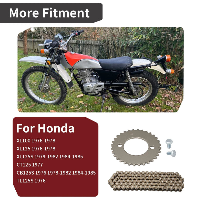Honda CT125 TL125S Timing Cam Chain w/ Sprocket 32T (1976–1977)