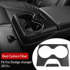 Dodge Charger Carbon Fiber Rear Water Cup Holder Cover Trim (2015-2021)