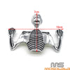 Harley Motorcycle 7" Headlight Visor Skull Ornament Trim