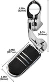 Harley Touring 1-1/4" Motorcycle Highway Foot Pegs