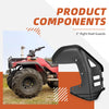 Honda FourTrax 300 TRX300 TRX300FW Right Heel Guards (1990–2000)