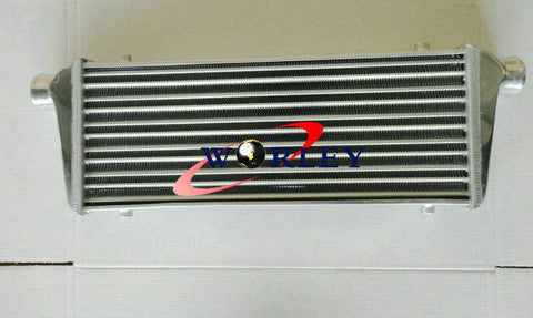 Universal Intercooler 550x230x50mm & 2.25" Aluminum Piping & Black Hose Kit