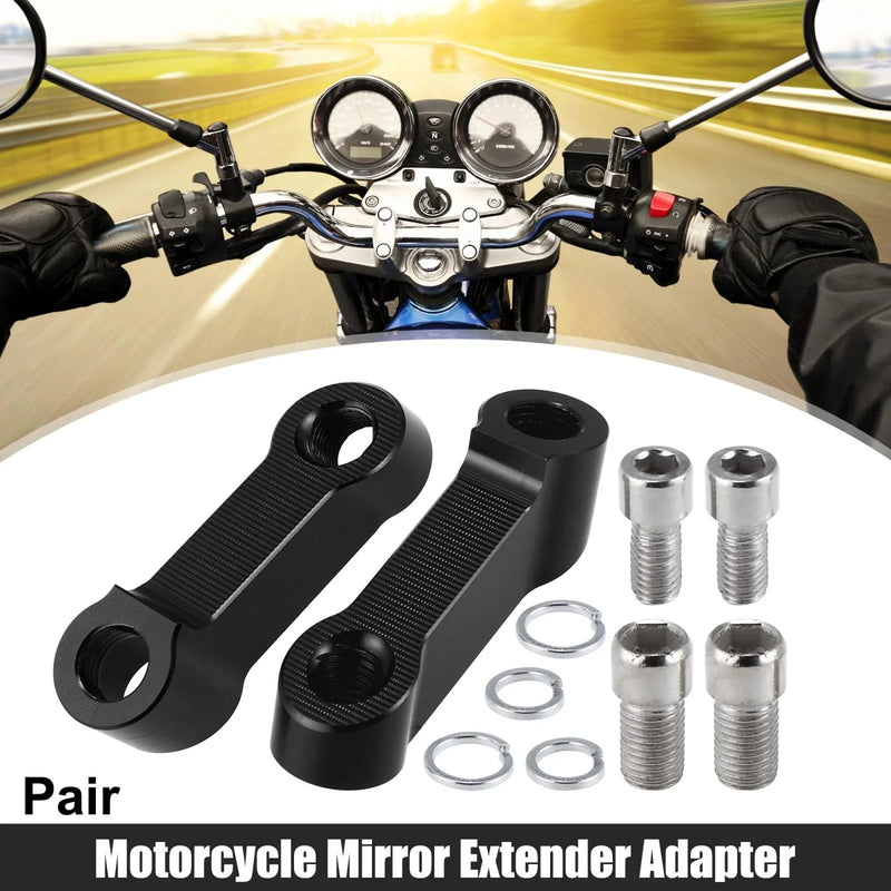 Honda / Yamaha 2 x Mirror Extender Adapter 10mm 8mm