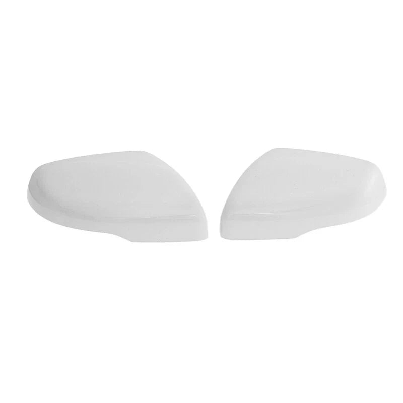 Ford Edge with Turn Signal 2 x White Clip-on Overlay Mirror Covers (2015-2021)