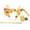 Yamaha MT-09 FZ-09 (2014-2017) Gold Adjustable Rearset Footpegs Kit