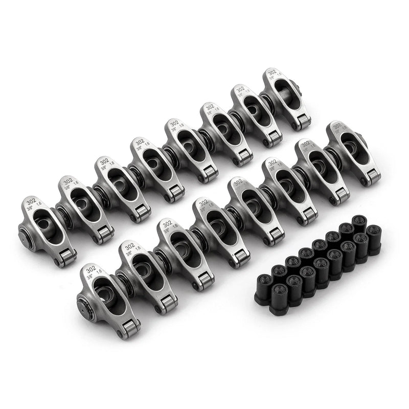 Ford SB 289 302 351 Windsor 1.6" Stainless Steel Roller Rocker Arms