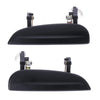 Kia Rio 2 x Front Left & Right Outer Door Handles Smooth Black (2002-2005)