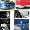 10CM Red Universal Car Front Bumper Lip Splitter Strut Tie Bar Support