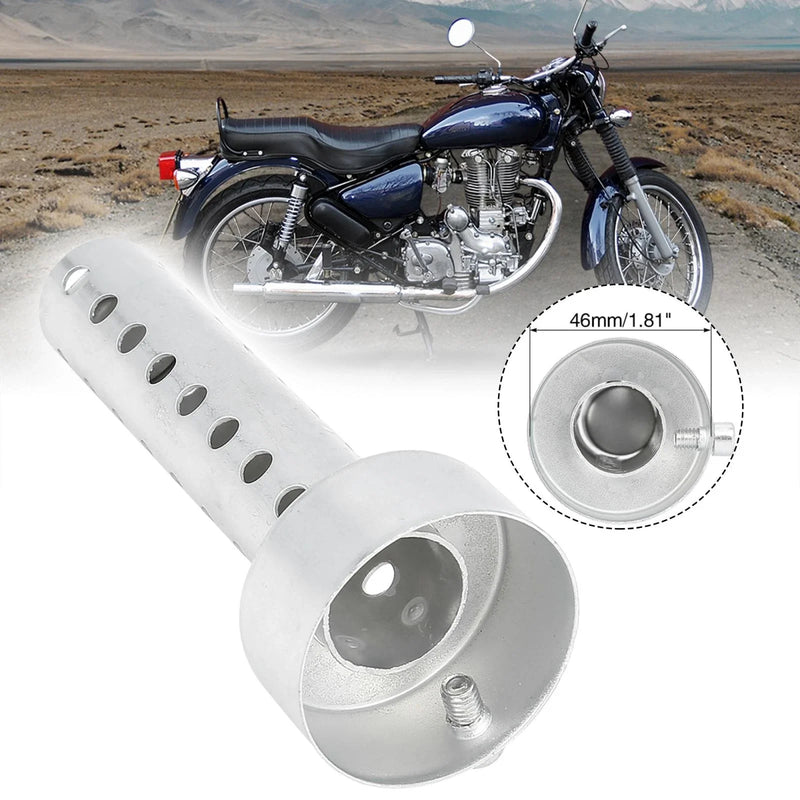 48mm OD Exhaust Insert Pipe Baffle Removable Muffler Galvanized Iron