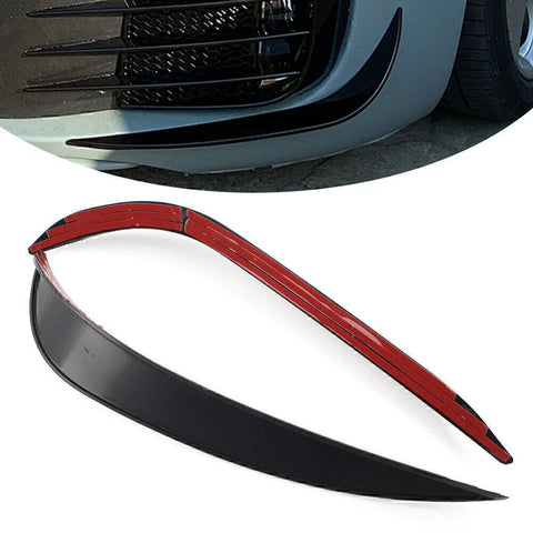 VW Golf 6 MK6 GTD Glossy Black Front Bumper Side Air Vent Trim (2008-2013)