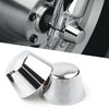 Harley Sportster Dyna Road Glide Chrome Front Axle Cap Nut Covers