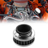 Motorcycle Universal / 40-42mm / Air Filter Cleaner Round Tapered Silver Tone