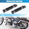 Harley Male Footpegs Black Aluminum Alloy Foot Pegs