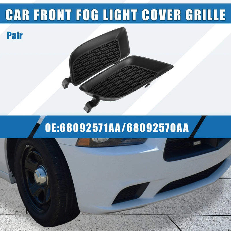 Dodge Charger 2 x Front Fog Light Grille Covers (2011-2014)