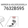 Mitsubishi Mirage 2012-2022 LH Side Mirror Lens (2012-2022)