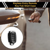 Hyundai Palisade (2020-2022) Black Silver Tone 4 Button Key Fob Shell Case