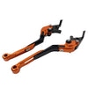 BMW R1200GS R1250GS CNC Orange Extendable Brake Clutch Levers (2013-2020)
