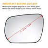 Suzuki Grand Vitara Left Side Heated White Mirror Glass (2005-2009)