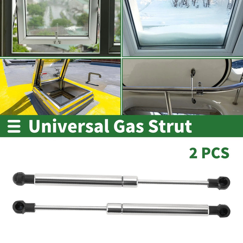 2 x 10in/254mm Stainless Steel Marine Lift Support Struts Gas Spring